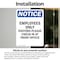 Signmission Employees Only Visitors Please OSHA Notice Sign, Vinyl Decal, 7in W x 10in L, 2PK OS-2PACK-NS-D-710-V-12009 - alternate 6